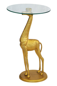 Giraffe Glass Top Table